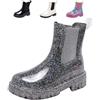 DRECAGE Stivali Gomma Donna Stivaletti Pioggia Donna Impermeabile Stivali Chelsea Comode Antiscivolo Giardinaggio Scarpe