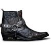 Infinity Leather Stivaletti da Uomo in Pelle Coccodrillo Marrone Stile Motociclista, Cowboy, Ballo Cubano Winklepickers 40
