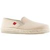 Andrés Machado - Mocassini Unisex per Donna e Uomo - AM500 - per L'Estate - Slippers - in Lino con Suola in Gomma Antiscivolo - Tessuto Beige, EU 42