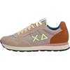 SUN68 Uomo Sneakers Basse Z36106 Pelle Taupe 40
