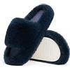 Chantomoo Pantofole da Donna in Memory Foam, per Camera da Letto, in Peluche, Comode, Foderate in Finta Pelliccia, Suola Antiscivolo, Pantofole Regalo alla Moda