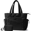 LOVEVOOK Borsa Lavoro Donna, Puffer Tote Bag Lightweight Puffy Donna Grande, Borsa A Mano Per Tracolla Università Shopper, Lavoro Viaggi Ufficio Uni