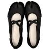 Generic JCVBN - Ballerine da donna con punta divisa, colore nero, argento, rosso, ballerina, tabi, scarpe da passeggio Mary Jane, scarpe estive, Nero , 39.5 EU