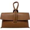 Chicca Borse Borsetta Pochette da Donna in Pelle Dollaro (Cuoio)