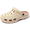 INMINPIN Zoccoli e Sabot Donna Uomo Antiscivolo Scarpe da Giardino Sandali da Spiaggia Estate Pantofole da All'aperto con Supporto per Arco,Beige,38/39 EU
