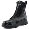 Paul Green Stivali stringati da donna, Nero 02x, 40 EU