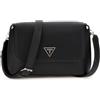 GUESS BORSA A TRACOLLA LOGO FRONTALE CHIUSURA: PATTA CON BOTTONE MAGNETICO Nero TU