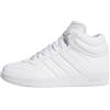 adidas Unisex - Bambini Hoops 4.0 Mid Shoes, Cloud White/Cloud White/Core Black, 36 2/3 EU