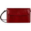 Time Resistance Pochette Uomo Fatta a Mano in Italia da Esperti Artigiani - Pratica Pochette Uomo da Polso con Cinturino Rimovibile - Borsello a Mano con Tasca per Smartphone (Rosso)