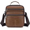 SPAHER Borsello Uomo Tracolla Pelle Grande Borsa Tracolla Uomo Elegante Borse a Spalla Borselli da Lavoro Men Crossbody Messenger Bag per Ufficio Viaggio Scuola