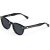 X-LAB XLAB 8004 Occhiali da sole stile moscot, 50mm, Nero/Fumo, Unisex