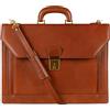 Time Resistance Cartella per Uomini Realizzata in 100% pelle - Fatta a mano in Italia - Borsa da Business - Borsa a Tracolla Marrone Cognac