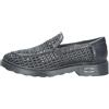 Cult Mocassino Uomo Nero in Pelle Intrecciata - 44