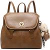 BUKESIYI Donna Borsa Zaino Elegante Zainetto Borse a Tracolla Zaini Antifurto Zainetti 2026 Firmate PU Pelle IT78598 Marrone