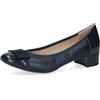 CAPRICE Décolleté da Donna in Vernice con Tacco a Blocco, Blu (Navy Comb), 37 EU