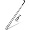 ZOMAKE Calzascarpe Lungo, Calza Scarpe Metallo Extra Lungo, Calzante per Scarpe Acciaio Inossidabile, Shoe Horn Corto per Uomini Donne Anziani (72cm+19cm)