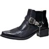 EGSDMNVSQ Stivali Western da Uomo Stivali Chelsea Stivali da Motociclista Stivali da Moto Stivaletti da Lavoro Stivali Punk Vintage