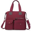 HUA ANGEL Borsa Tracolla Donna con Multitasche en Nylon Casual Borse a Mano a Spalla Grande Capacità Pratico Borsa Hobo per Mamma Lavoro Sportiva Viaggio Multifunzionale