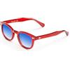 X-LAB XLAB 8004 Occhiali da sole stile moscot, 50mm, Bordeaux/Azzurro Sfumato, Unisex