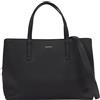 Calvin Klein Borsa Tote Bag Donna Media, Nero (Ck Black), Onesize