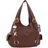 Catwalk Collection Handbags - Grande Borsa a Spalla in Pelle - Tote Bag Donna - Borsa a Mano - Multi Scomparti - Alex