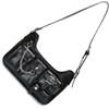 MALSSE Multi-Tasche Borsa A Tracolla Per Le Donne Estetica Grunge Trend Crossbody Grande Capacità Messaggeri Bikers Donne Grande Capacità Spalla Grunge Multi-tasche Crossbody