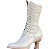 TYUIOP Stivali Gomma Bambino Stivali Donna Estivi Traforati Beige Stivali da Donna Stivaletti da Donna Neri Stivali da Donna Stivali Donna Tacco Quadrato Stivali da Donna Basse Casual