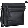 STILORD Talea Borsa in Pelle Donna Borsetta Vintage Sacchetti Piccolo Borsa a Tracolla Signora Borse Donna Pochette Cuoio Ladies Bag Borsa Tote Retro Colore:nero