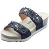 Melluso 018182 Nero Sandali per Donna in Tessuto Nero con Doppio Stretch (Taglia 41)