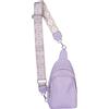 styleBREAKER Zaino monospalla da donna, tracolla a motivi geometrici, borsa a tracolla unicolore, zaino da città, borsa a tracolla 02012400, colore:Lillà