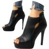 tinetill Sandali décolleté da donna tacco largo tacchi alti sandali eleganti con tacco sandali open toe scarpe da sera da festa