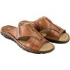 ESTRO Ciabatte Uomo Estive Pelle - Sandali Uomo Ciabatte in Pelle con Suola Gomma Antiscivolo s1 (42 EU, Marrone Ruggine)