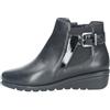 Valleverde Stivaletti Donna VS10312 in Pelle Nero modello casual. Una calzatura comoda adatta per tutte le Occasioni. Autunno Inverno
