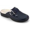 SANIFLEX 2931-10 Certificato Medico Zoccoli Sabot Pantofole Scarpe di Pelle, Uomo, Blu, EU 44