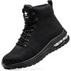 Rona Shoes Stivaletti Antinfortunistici Scarpe Antinfortunistiche Scarpe da Lavoro Antinfortunistiche Comode Leggere Comode Uomo Donna Phantom Black EU 42