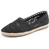 Feversole Close Toe Espadrilles Women's Comfort Breathable Slip On Flats Shoes