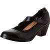 Clarks Donna Emily 2 Mabel Pump, Pelle Nera, 7 Wide