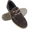 Zerimar Scarpe da Barca da Uomo in Pelle Scarpe da Barca estive da Uomo - Scarpe nautiche da Uomo - Mocassini da Uomo - Marrone - Taglia 43