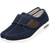 JTNZDAW Scarpe Comode per Anziani Uomo Ortopediche per Il Piede diabetico Primaverili e Autunnali con Piedi Larghi gonfi Grassi Regolabile Leggero(Blue,47 EU)