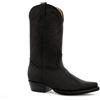 Grinders Stivali Texani a Punta da Uomo in Vera Pelle Stile Cowboy Nero o Marrone Nero 40EU-6UK