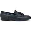 Frau - Mocassino in Pelle con Nappine, Blu, 39