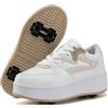 ANEFUN Scarpe da Roller Skate per Bambini, Ragazzi e Ragazze, Sneakers con Ruote Staccabili per Sport, 20 EU