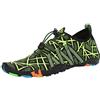 SAGUARO Scarpe da Sport Acquatici Uomo Donna Scarpette Scoglio Traspiranti Leggere Scarpe da Immersione per Piscina Spiaggia Canottaggio Mare Fiume Surf Vela Acqua Cycling, Verde Chartreuse, 41 EU