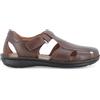 Melluso Sandalo uomo in pelle marrone u75132q