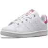 adidas Stan Smith, Sneaker Unisex - Bambini e ragazzi, Cloud White Green, 31 EU