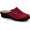 Fly Flot | Classic Woman, Pantofole Donna con Logo Strass, Ciabatta con Tomaia in Velluto, Sottopiede imbottito in Pelle Antishock, Bordeaux, 40
