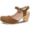 Dansko Taytum Sandalo asimmetrico a punta chiusa da donna, pelle di qualit trattata con Scotchgard per resistenza alle macchie, plantare imbottito e sagomato per un comfort tutto il giorno, marrone