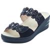 Melluso 019268 Nero Sandali per Donna in Pelle Nera con Doppio Stretch