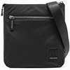 Armani Exchange Tracolla Icon Flat Uomo, Nero, Taglia unica