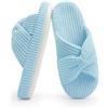 Chantomoo Pantofole per Donna Memory Foam Casa Camera da Letto Velluto a Coste Fiocco Ciabatte Trasversali Scarpe Comode Pantofole Regalo alla Moda